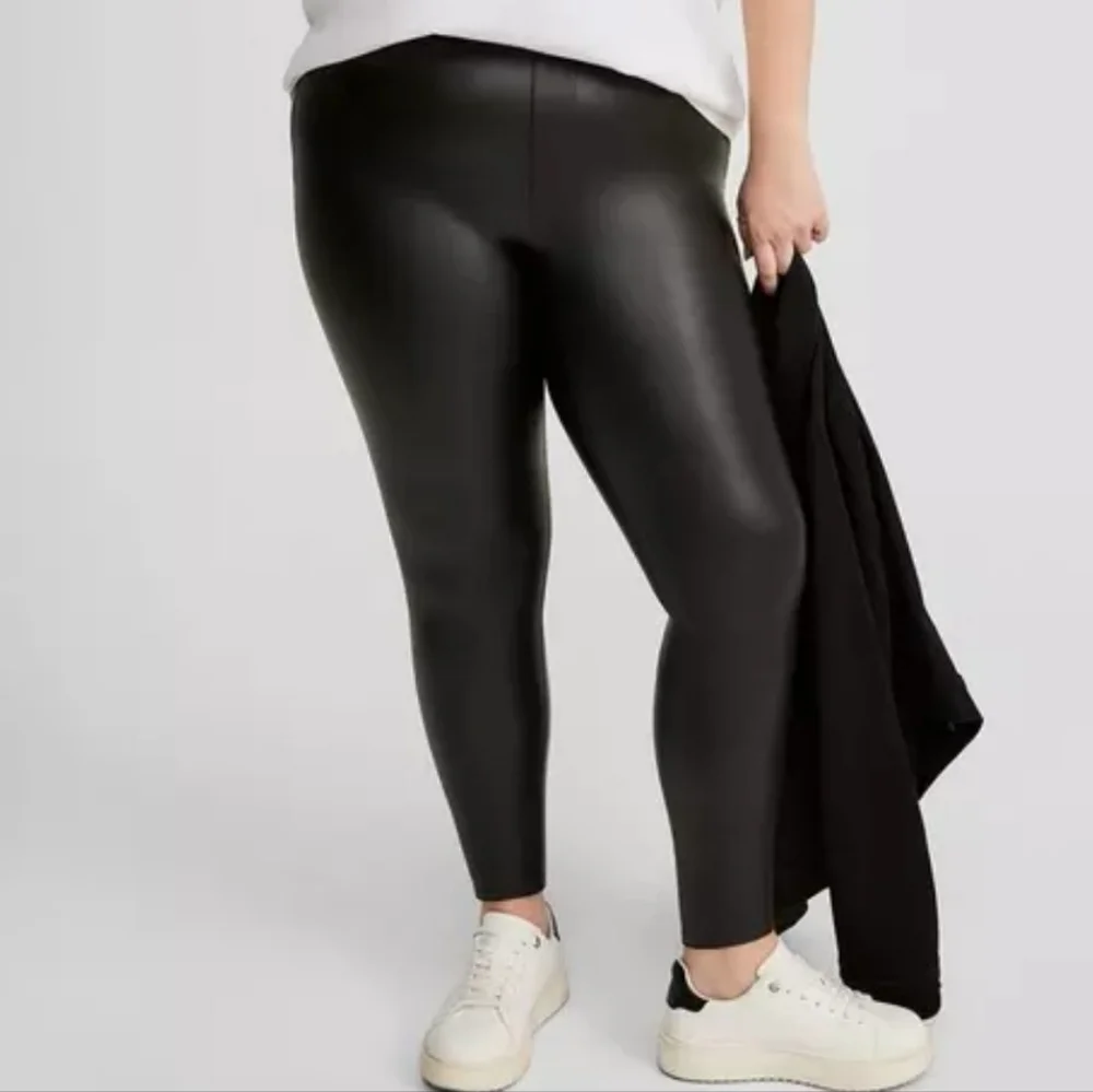 Torrid Black Faux Leather Leggings Women's Plus Size 3X